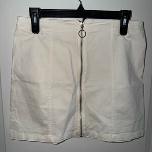 Forever 21 Cream Mini Skirt